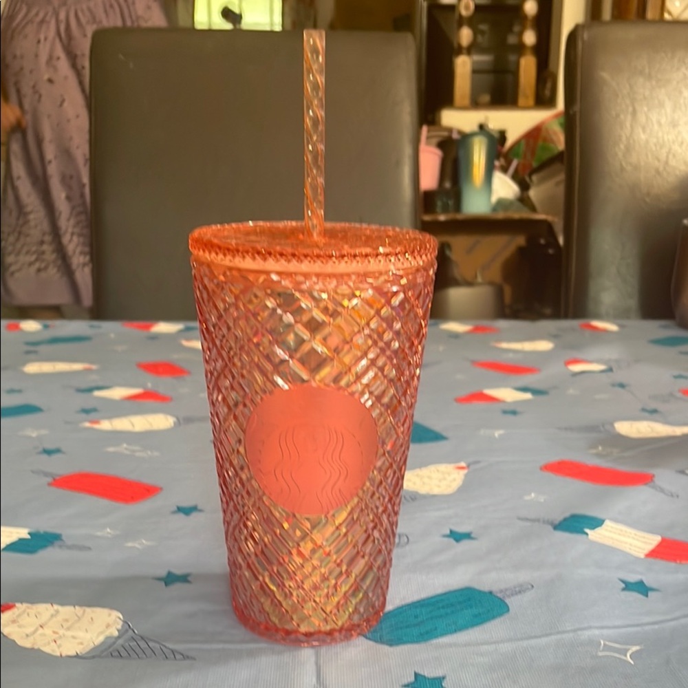 2021 Starbucks Holiday Rose Gold 16 oz Tumbler